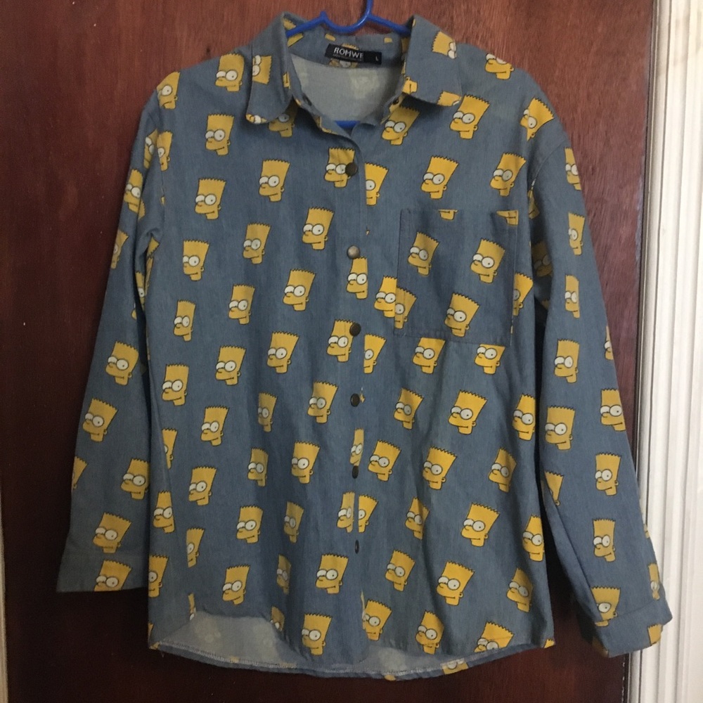 Bart Simpson button up